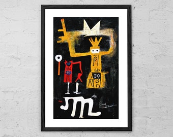 Trickster - Painting - Art Print - Neo-Expressionism - Abstract Art - Modern Wall Art - Contemporary Art - Occult Decor - Wiccan - Pagan Art