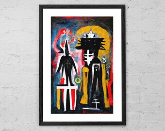 Sorcerer - Original Painting - Giclee Print - Neo-Expressionism - Abstract Art - Modern Wall Art - Contemporary Art - Occult Decor - Wiccan