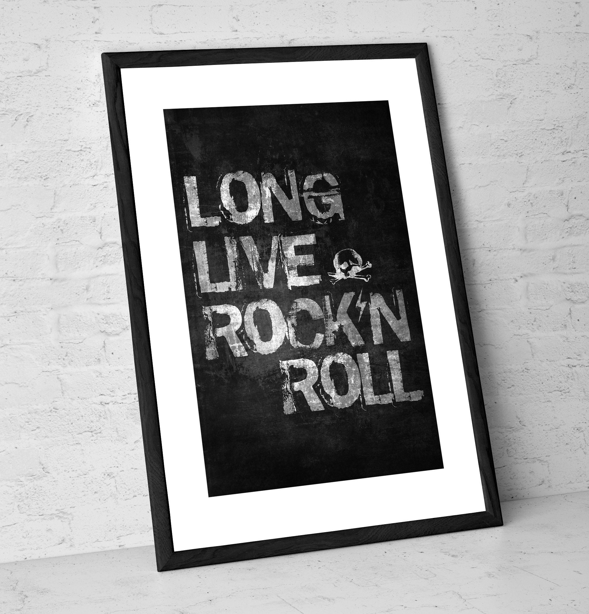 Long Live Rock and Roll - Art Print - Rock Poster - Rock Music