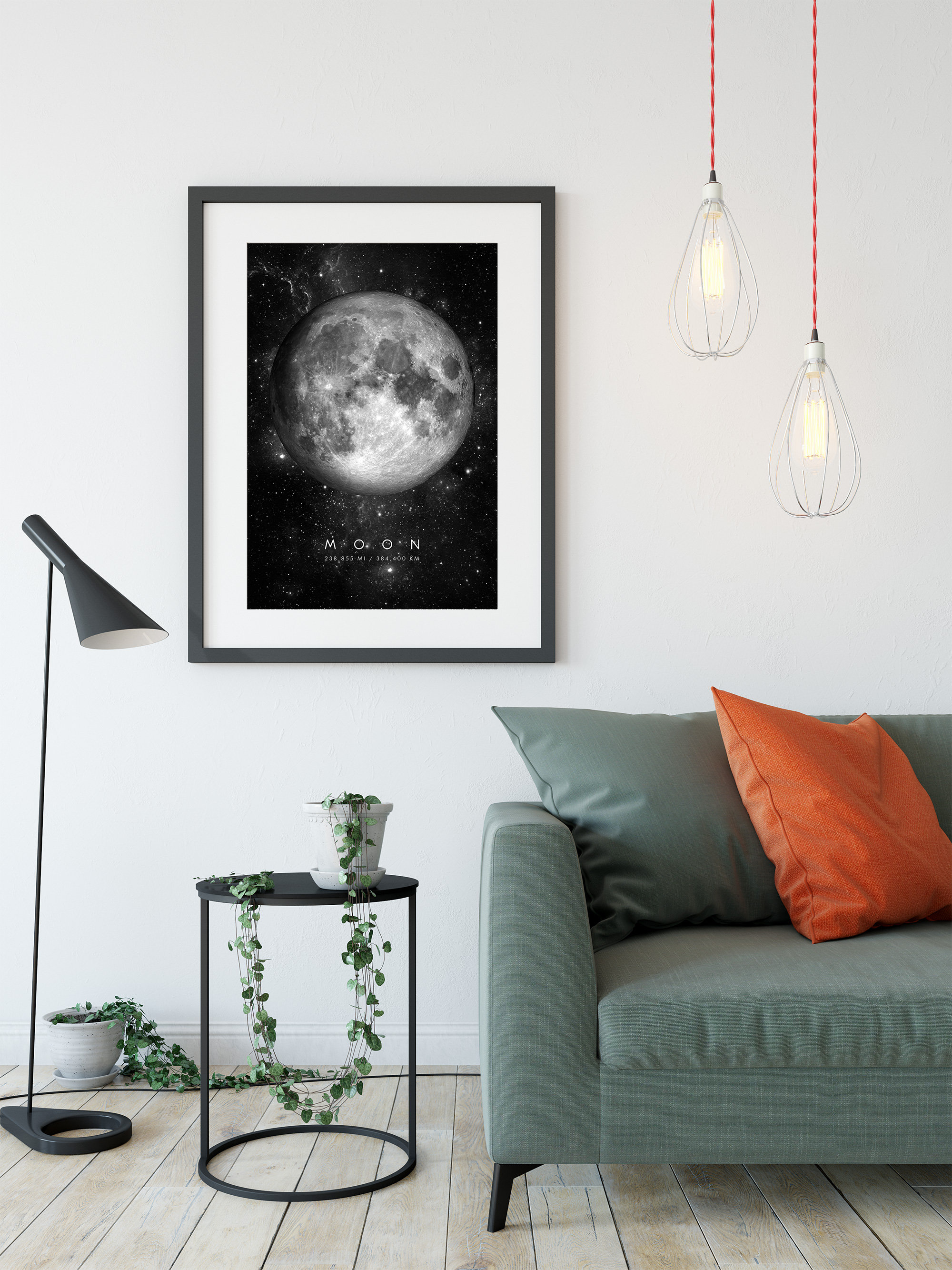 Moon - Art Print - Moon Wall Art - Moon Poster - Lunar Moon Print ...
