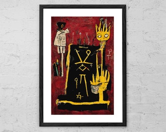 Funzi - Painting - Art Print - Neo-Expressionism - Abstract Art - Modern Wall Art - Contemporary Art - Occult Decor - Wiccan - Alchemy Art