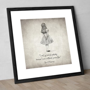 I Can't Go Back to Yesterday Alice in Wonderland Quote Drawing Alice in ...