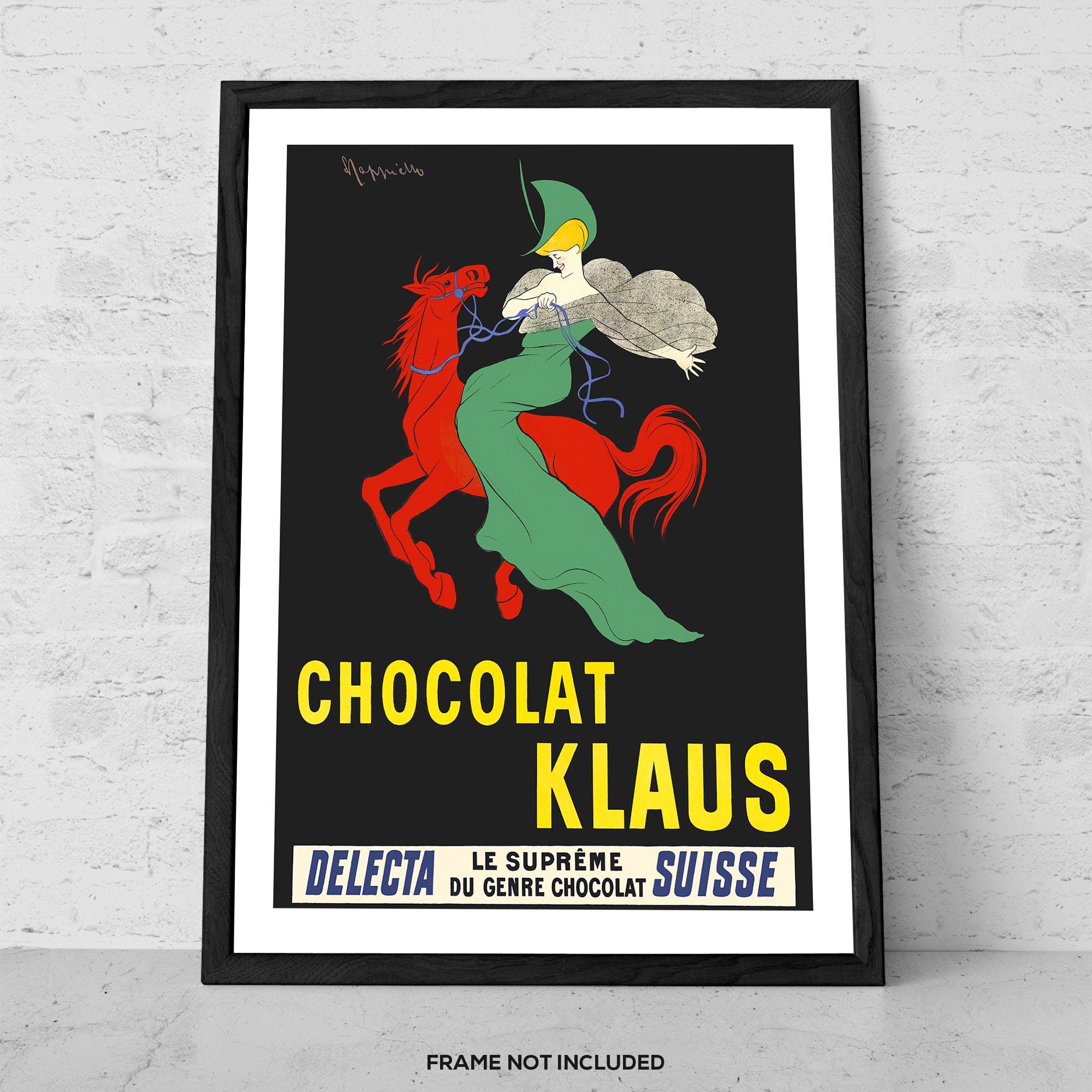 Chocolat Klaus by Leonetto Cappiello - Art Print - Vintage French