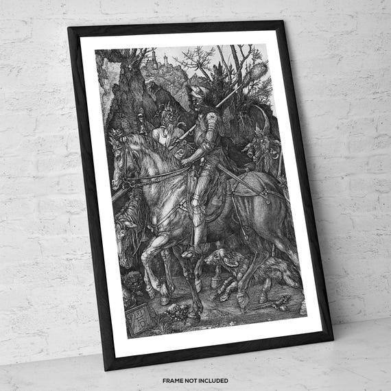 Knight, Death and the Devil by Albrecht Dürer – Art Print – Gothic