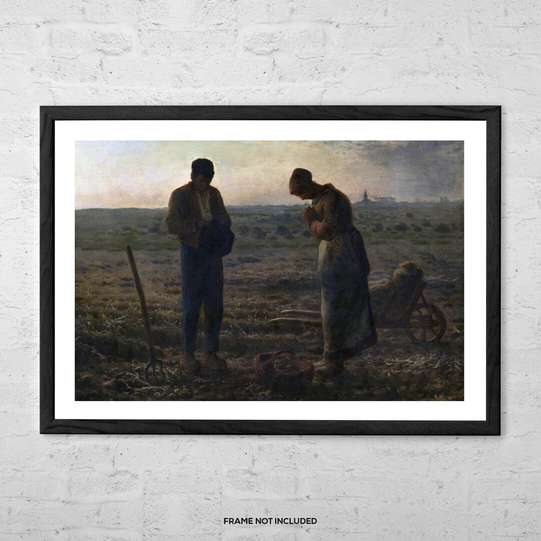 The Angelus by Jean-françois Millet – Rustic Vintage Farmhouse Art ...