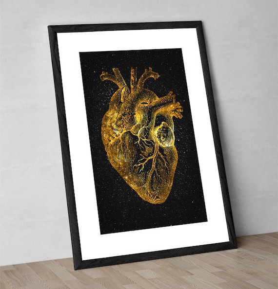 Heart Nebula - Heart Art Print - Anatomy Art - Astronomy Art