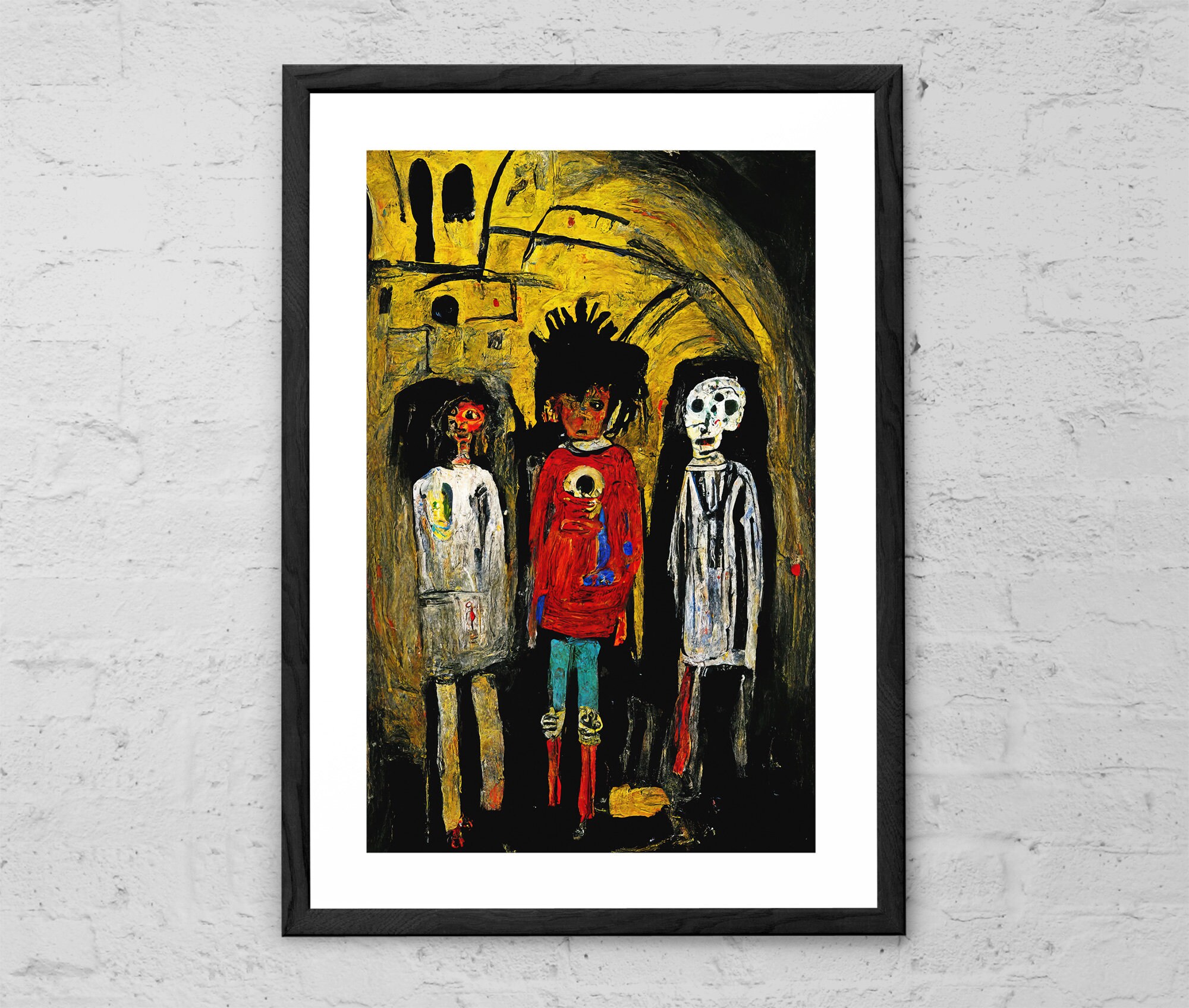 Children of the Crypt - Painting - Art Print - Neo-expressionism