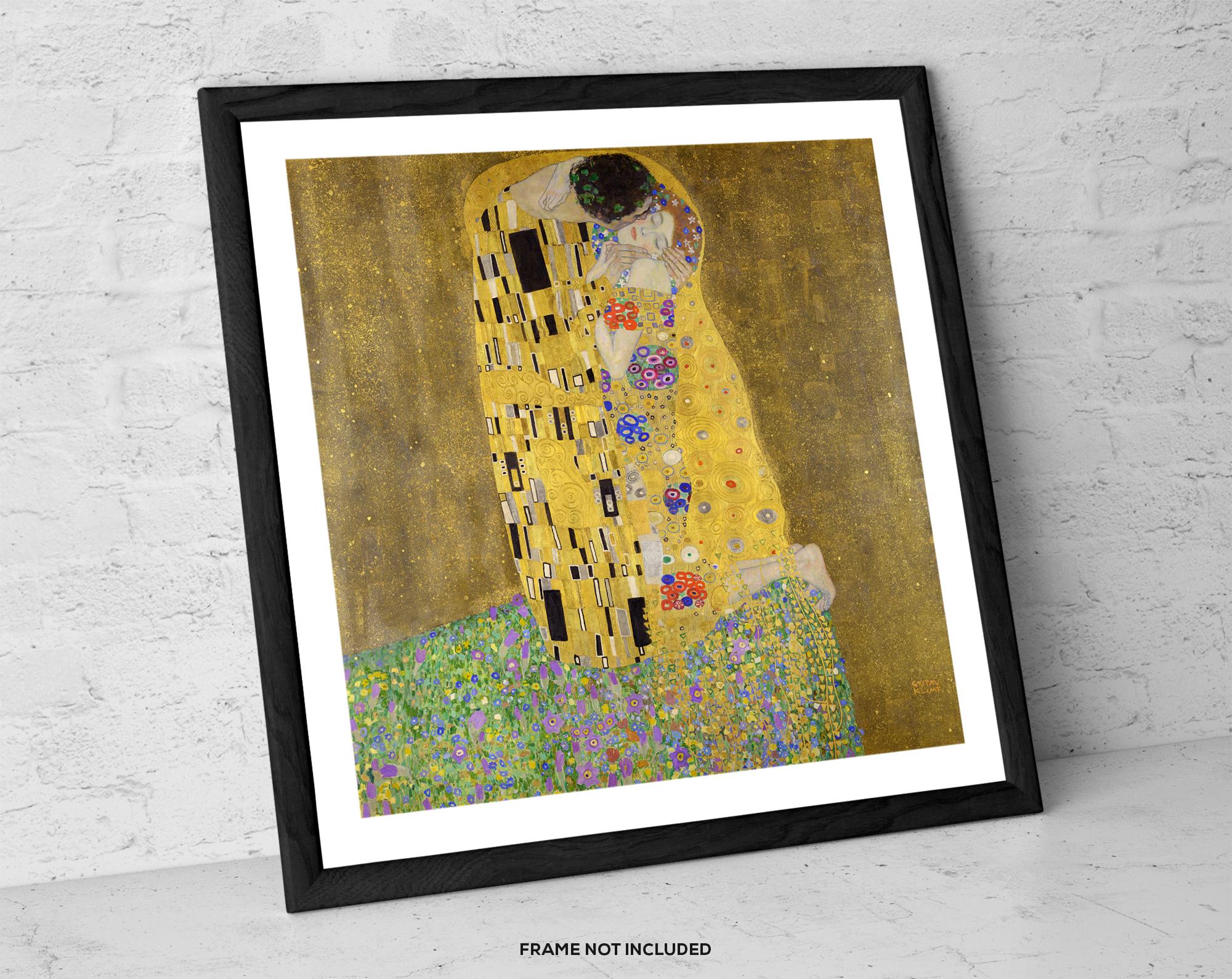 The Kiss by Gustav Klimt – Art Print – Romantic Golden Couple
