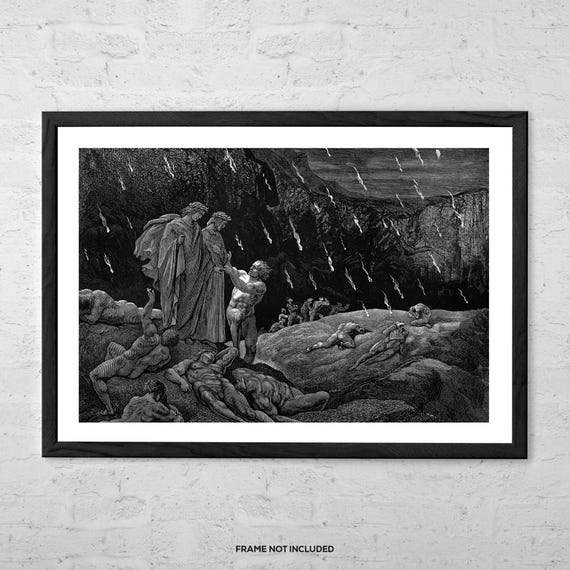 絵画 END The Inferno, Canto 15 by Gustave Doré | Art Print | Dante Divine