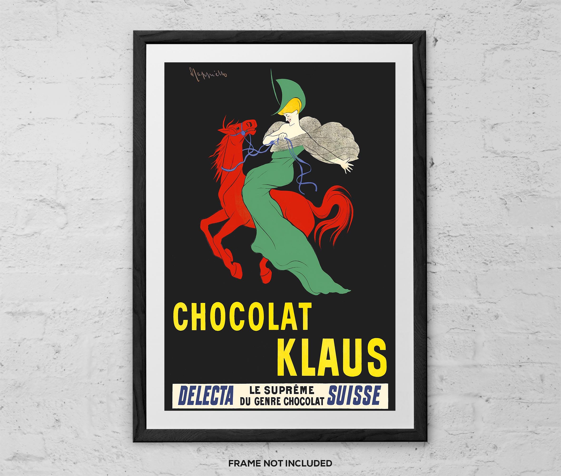 Chocolat Klaus by Leonetto Cappiello - Art Print - Vintage French