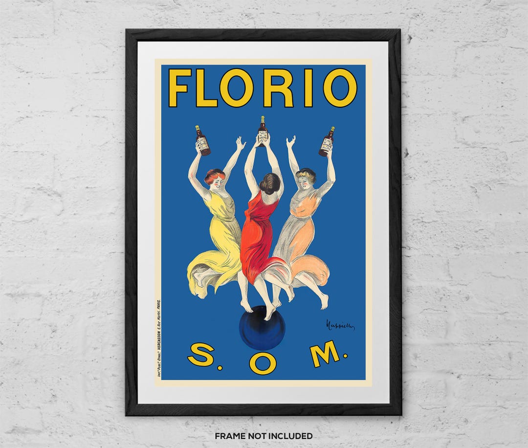 Florio by Leonetto Cappiello - Art Print - Vintage Liquor Poster