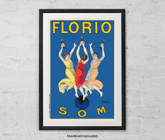 Florio by Leonetto Cappiello - Art Print - Vintage Liquor Poster