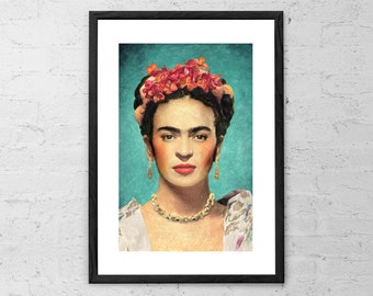 Frida Kahlo - Painting - Frida Kahlo Art - Frida Kahlo Print - Frida Kahlo Poster - Frida Kahlo Decor - Frida Kahlo Wall Art - Frida Art