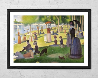 Georges Seurat Printable - A Sunday on La Grande Jatte