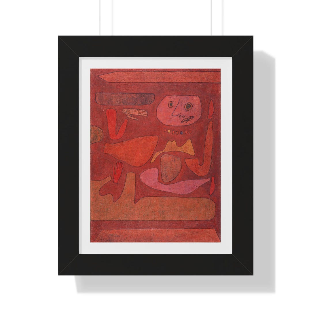 The Man of Confusion by Paul Klee Framed Print Etsy
