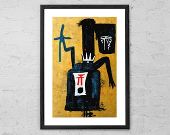Chefe Confuso - Pintura - Impressão Giclée - Neo-Expressionismo - Arte Abstrata - Arte de Parede Moderna - Arte Contemporânea - Decoração Oculta - Arte Wiccan