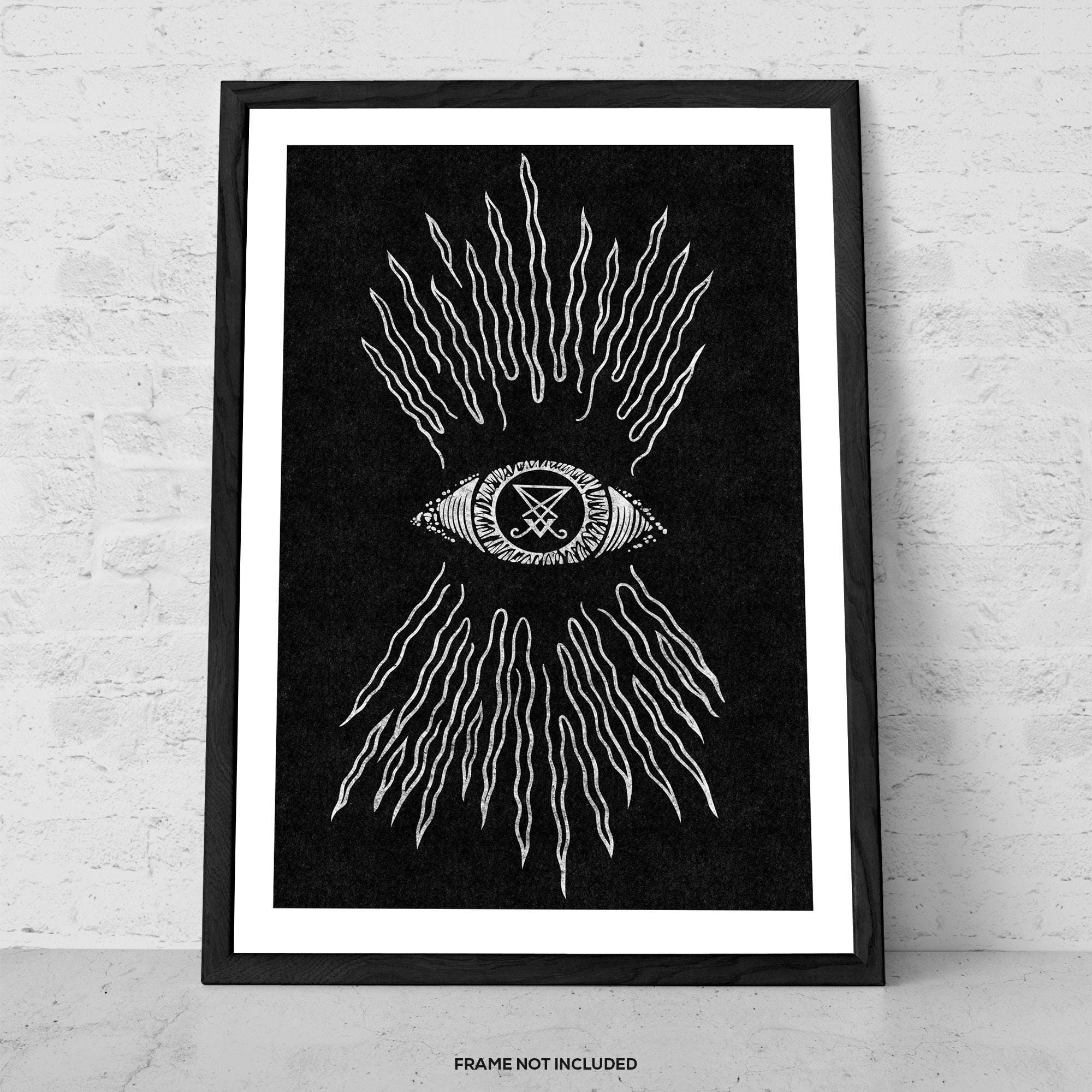 Providence – Mystical All-seeing Eye Art Print, Occult Wall Decor