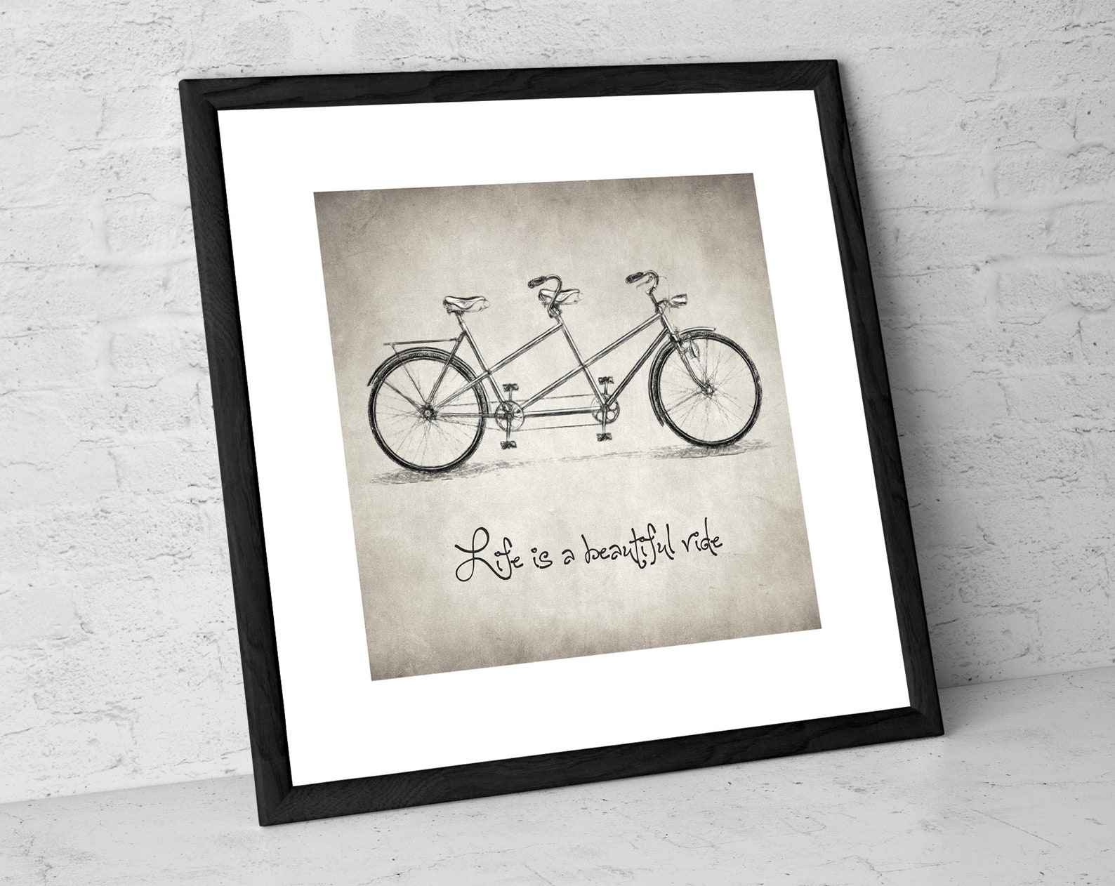 Life is a Beautiful Ride - Art Print - Bicycle Wall Art - Bicycle Print ...
