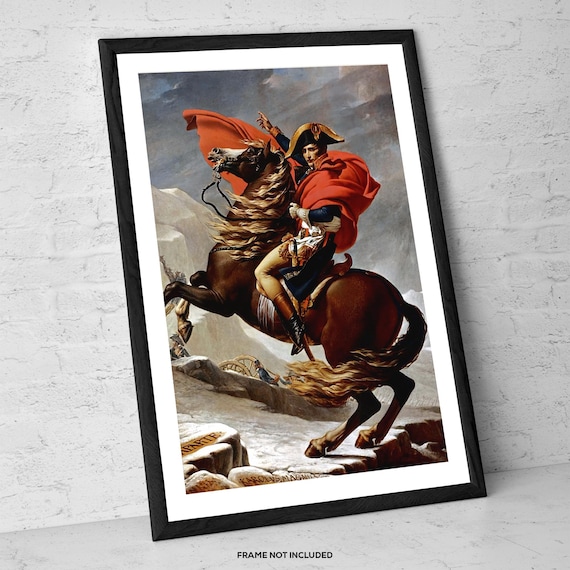 Napoleon Crossing the Alps by Jacques-louis David – Art Print