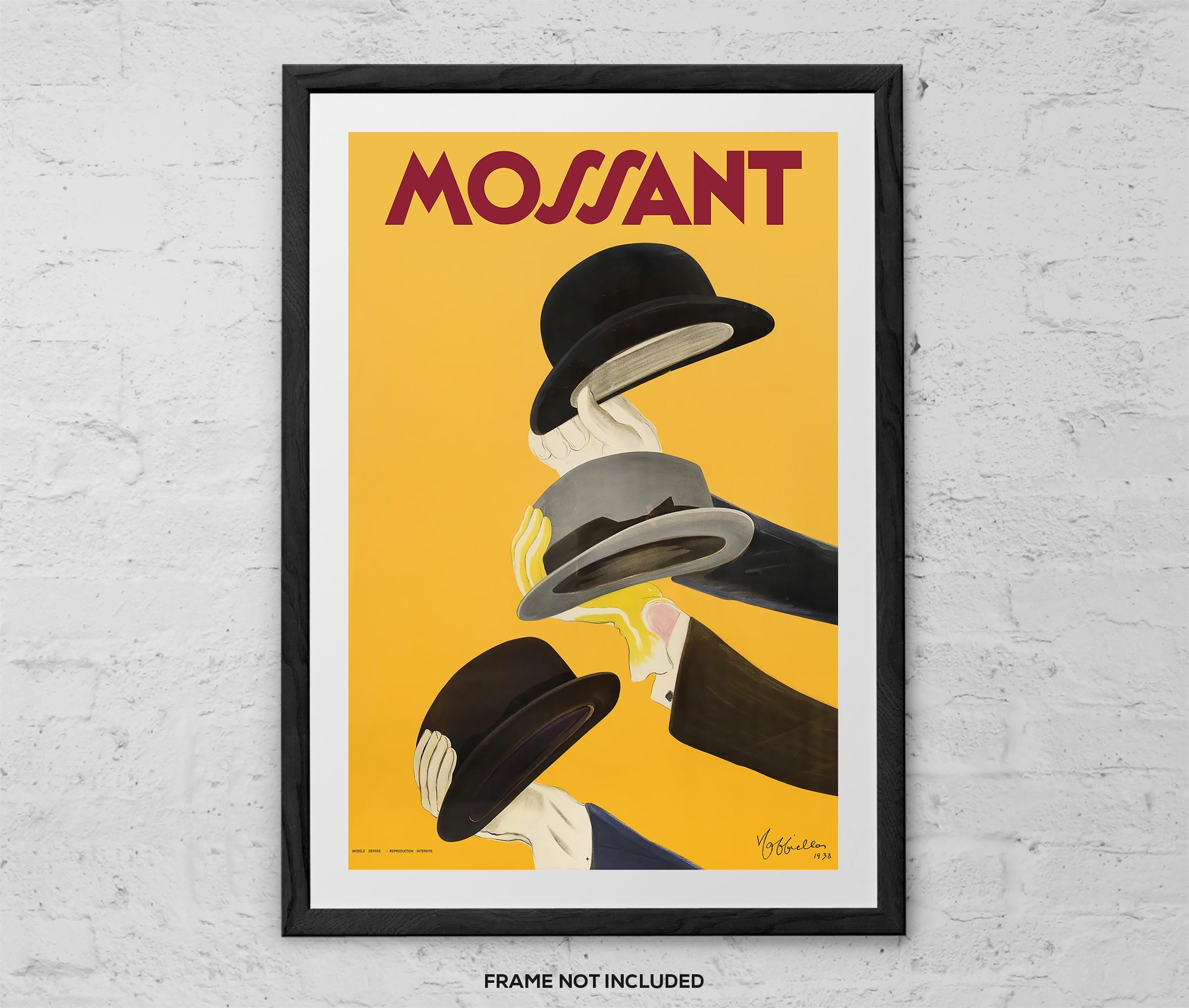 Mossant by Leonetto Cappiello - Art Print - Vintage French Hat