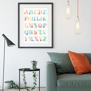 Animal Alphabet - Art Print - Nursery Decor - Nursery Wall Art - Kids ...
