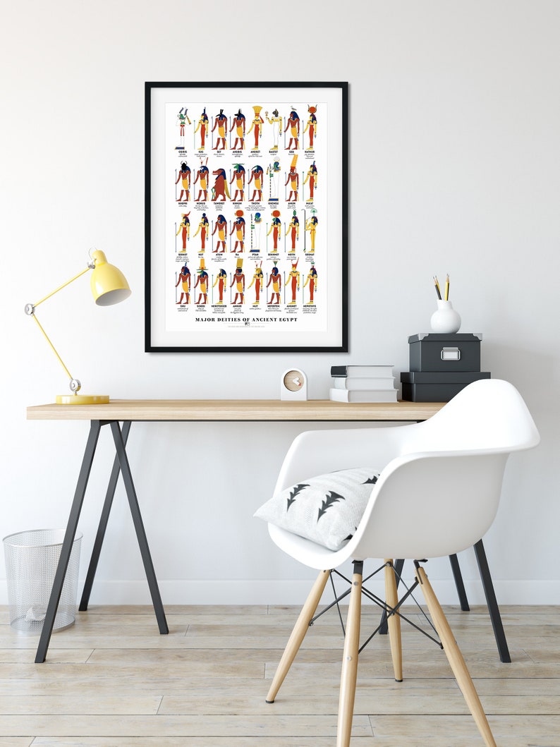 Major Deities of Ancient Egypt - Art Print - Ancient Egyptian Gods and ...