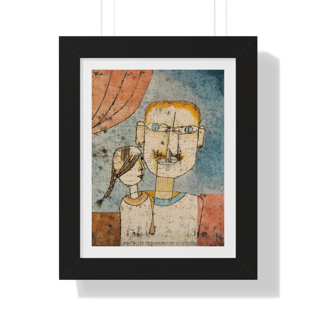 Adam and Little Eve by Paul Klee Framed Print Etsy