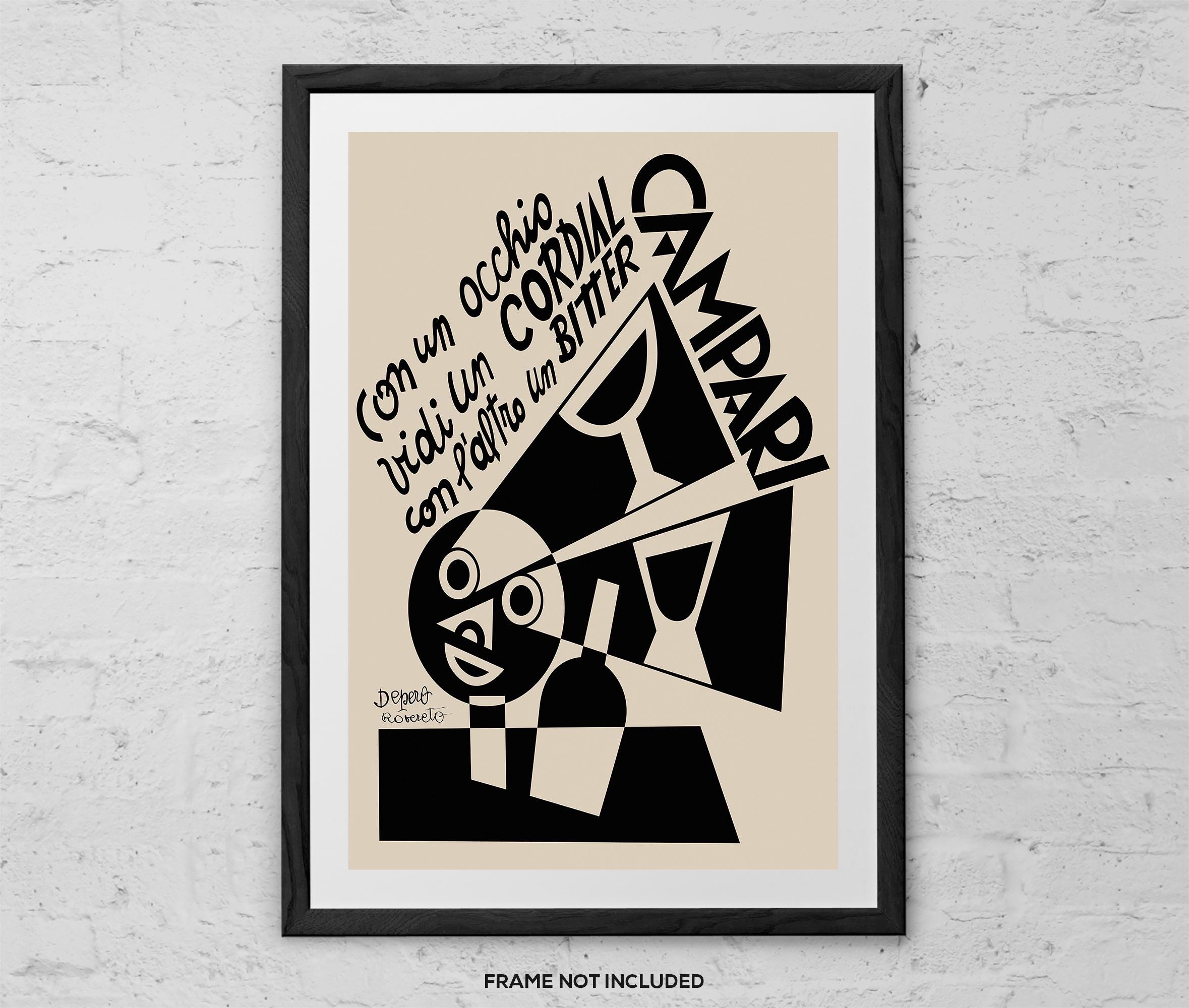 Cordial Bitter Campari - Art Print - Vintage Futurism Art - 1920s