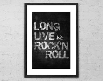 Sex Drugs and Rock N Roll - Rock Poster - Rock and Roll Art - Rock