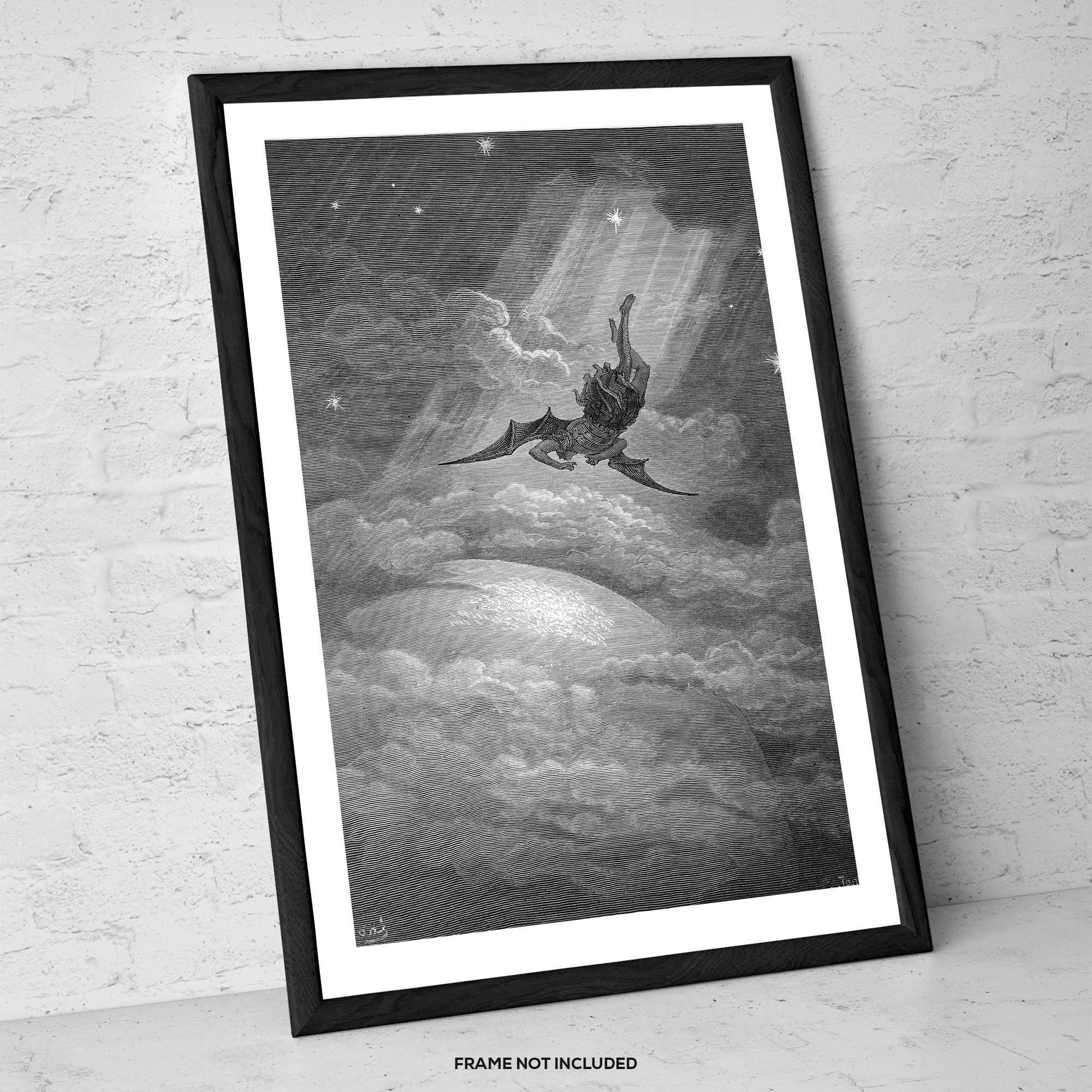 Paradise Lost by Gustave Doré | Art Print | Satan's Fall