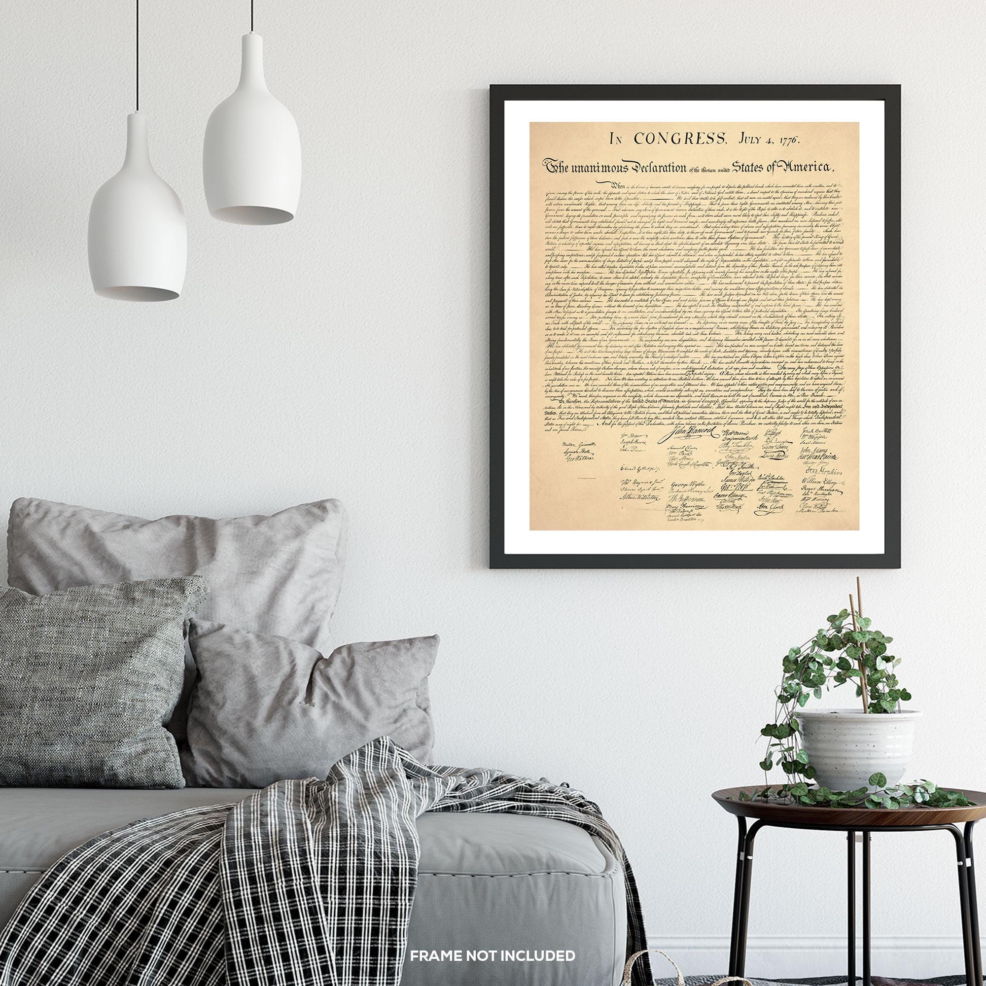 Declaration of Independence - Art Print - 1776 Vintage American ...