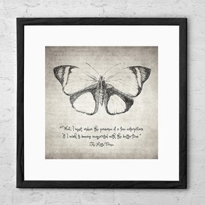 Butterfly Quote - The Little Prince - Drawing - Little Prince Art - Little Prince Poster - The Little Prince Wall Art - Butterfly Art Print