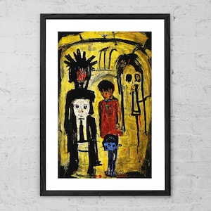 Interzone - Painting - Art Print - Neo-Expressionism - Abstract Horror Art - Modern Home Decor - Contemporary Art - Dark Art - Horror Decor