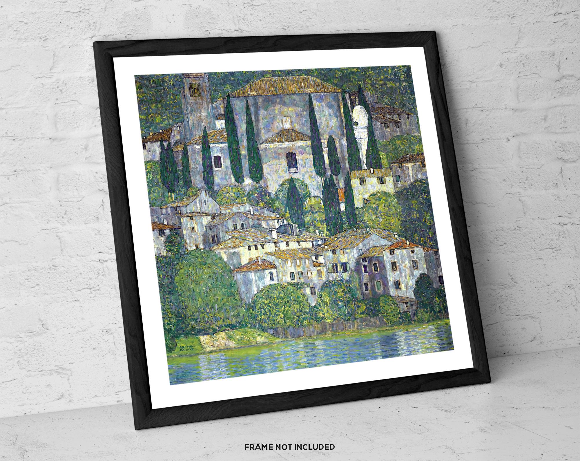 Church in Cassone by Gustav Klimt – Italian Landscape Art Print