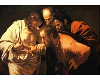 The Incredulity of Saint Thomas by Caravaggio – Classic Baroque