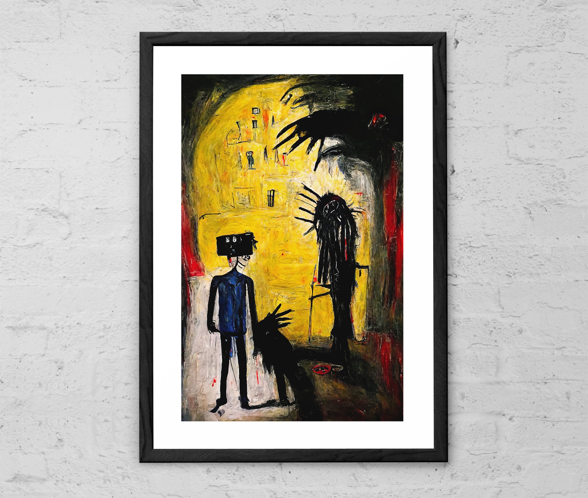 Blinded by the Shadows - Painting - Art Print - Neo-expressionism