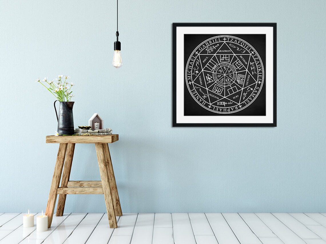 Seals of the Seven Archangels Art Print Sacred Geometry | Etsy