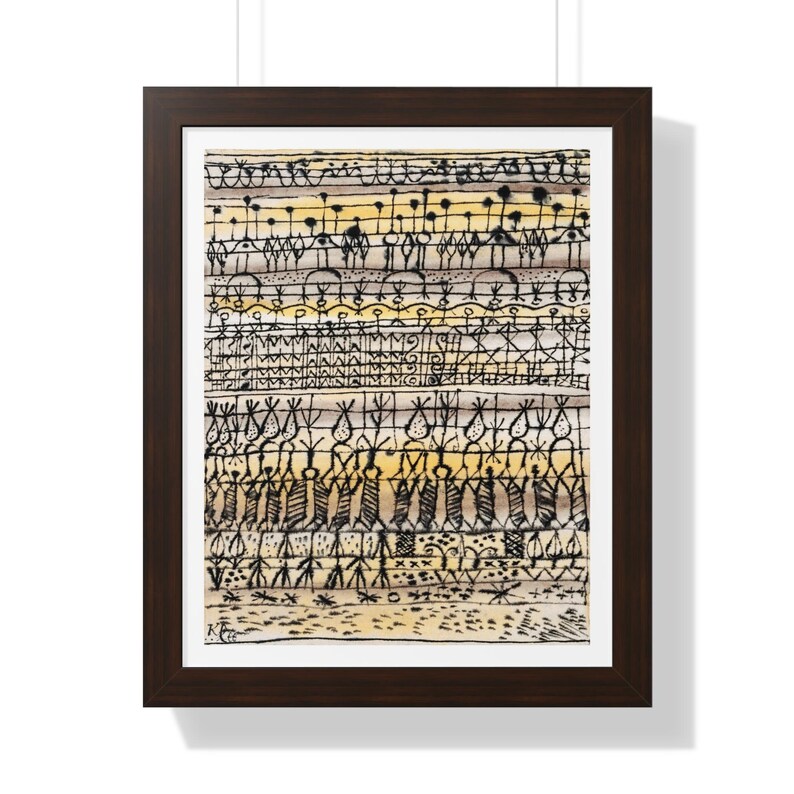 Cooling in a Hot Zone Garden by Paul Klee Framed Print Etsy