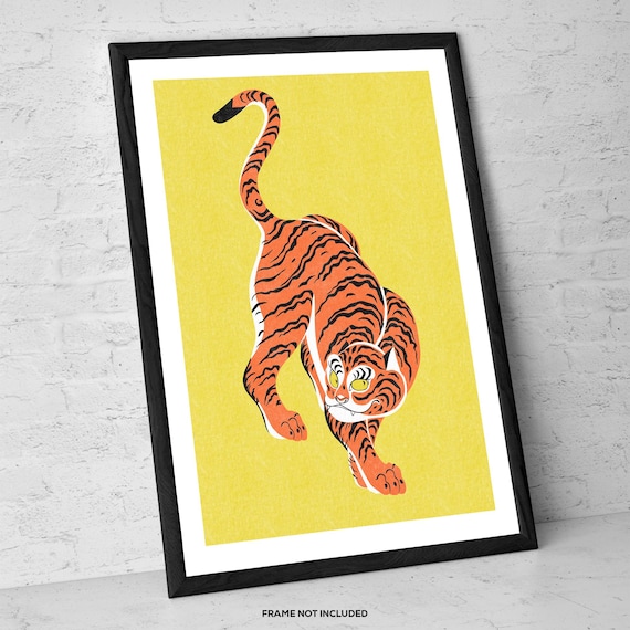 Taisu - Art Print | Stylized Tiger Wall Art | Japanese Animal