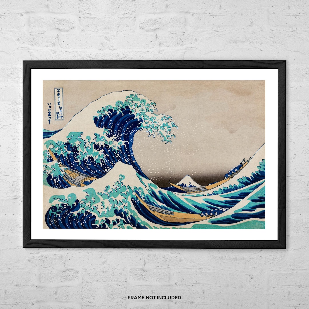 The Great Wave off Kanagawa by Katsushika Hokusai – Art Print