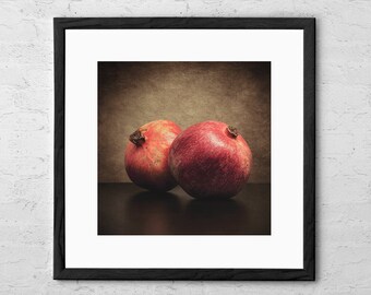 Pomegranates - Art Print - Kitchen Decor - Fruit Print - Still Life Photography - Kitchen Wall Art - Fruit Wall Decor - Pomegranate Print