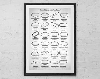 Nascar Racetracks 2026 - Nascar Decor - Nascar Poster - Nascar Print - Nascar Baby - Racing - Car Print - Man Cave Decor - Boys Room Decor