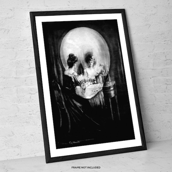All is Vanity by Charles Allan Gilbert – Skull Illusion Art Print