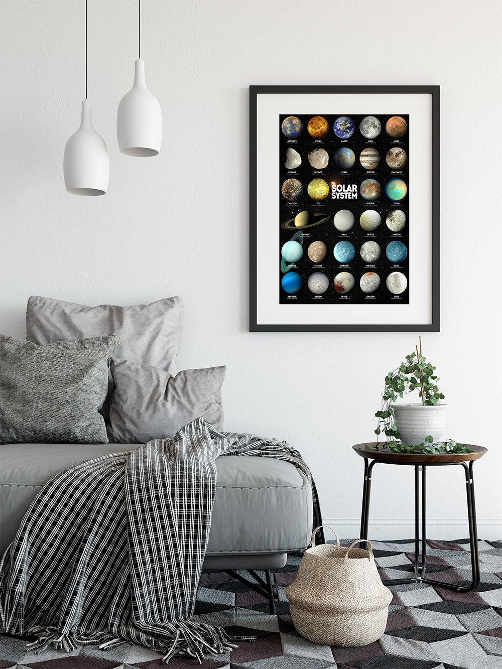 Solar System Wall Art - Planets Print - Space Poster - the Solar System ...