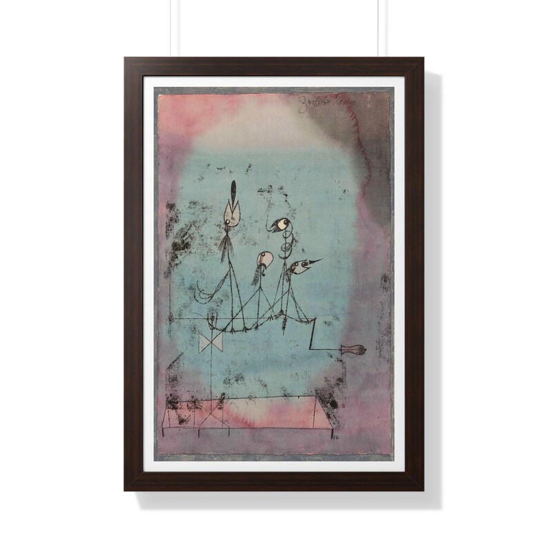 The Twittering Machine by Paul Klee Framed Print Etsy