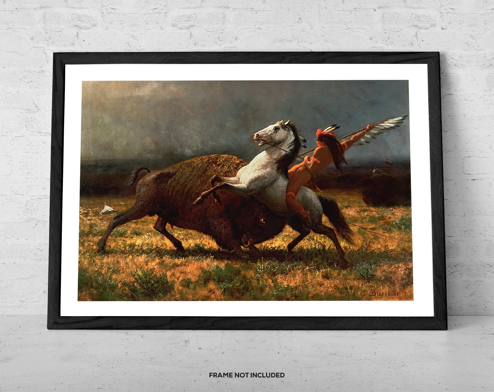 The Last of the Buffalo by Albert Bierstadt – Art Print – Western