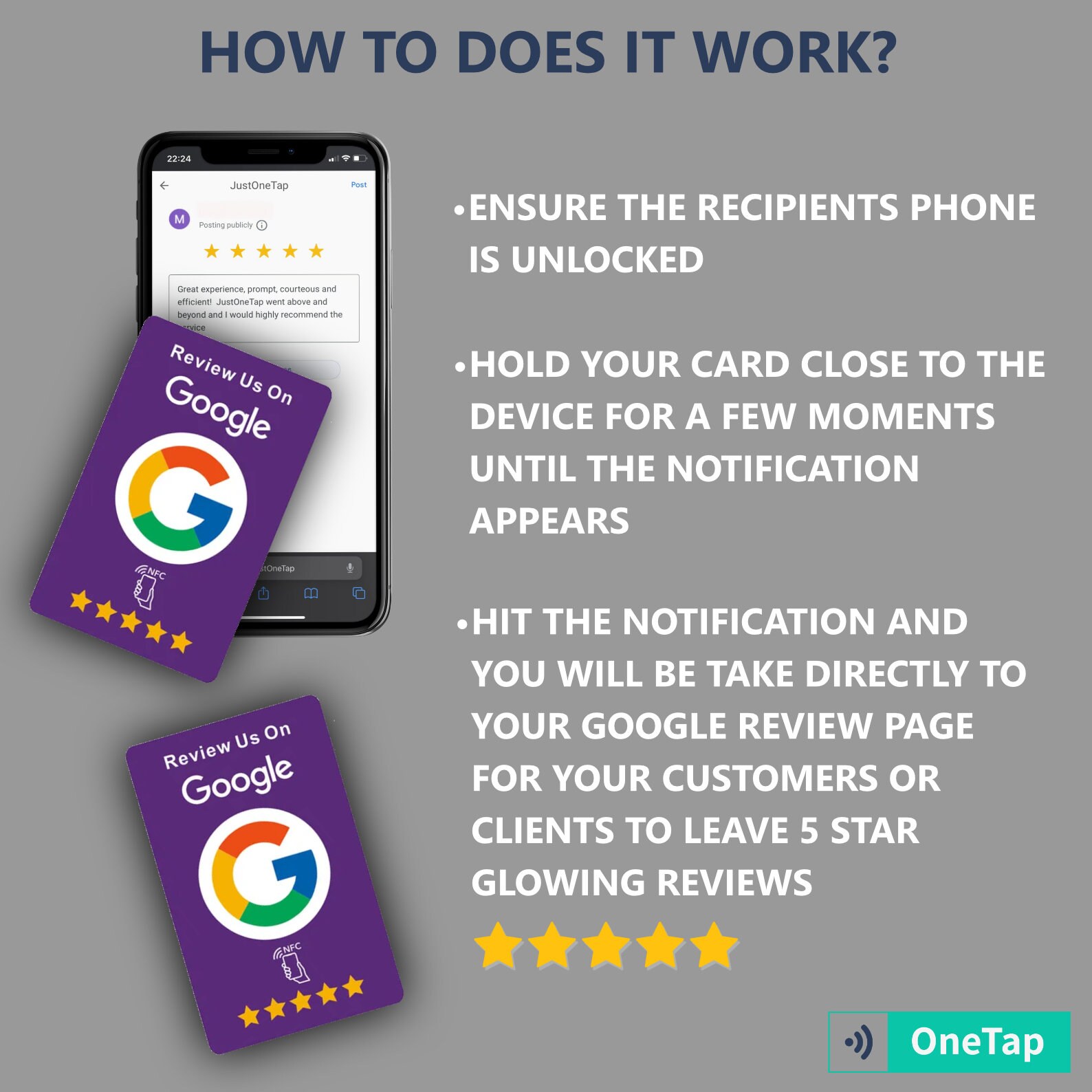 NFC Google Business Review Card - Collect More Google Reviews ...