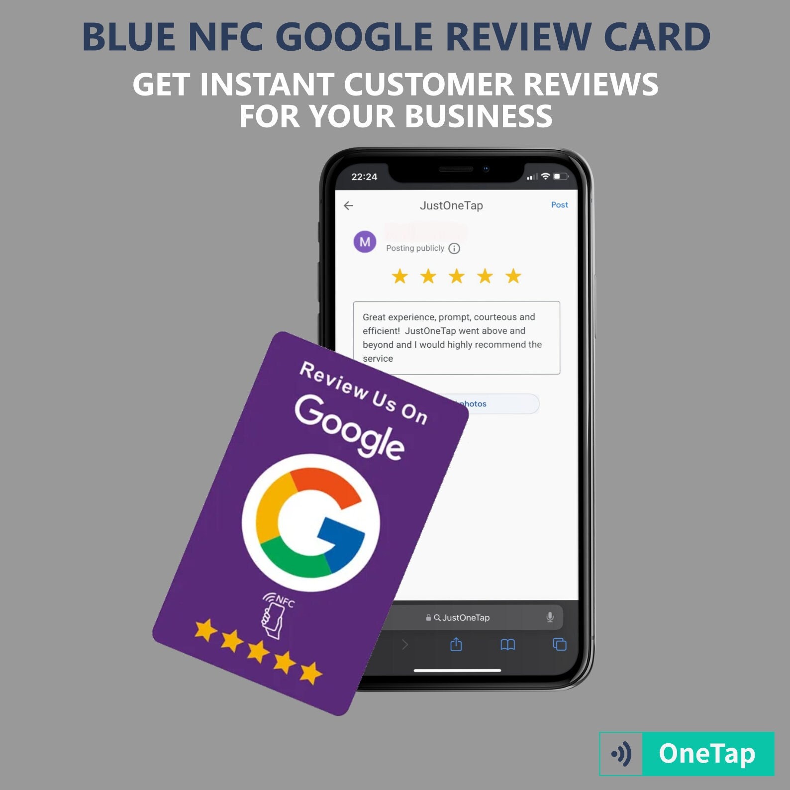 NFC Google Business Review Card - Collect More Google Reviews ...