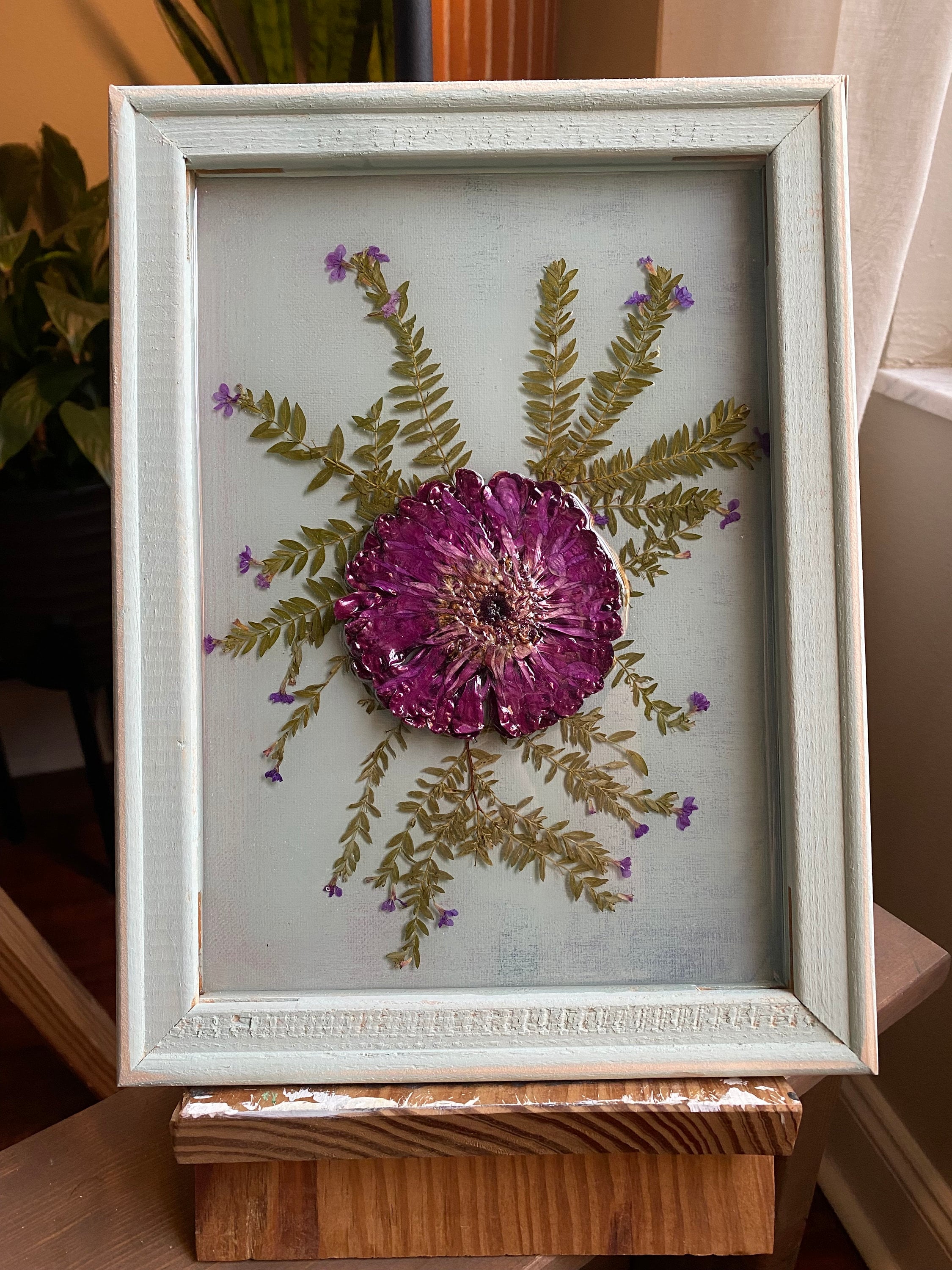 Pressed Flowers Wall Art Real Dried Plants Floral Minimalist Etsy