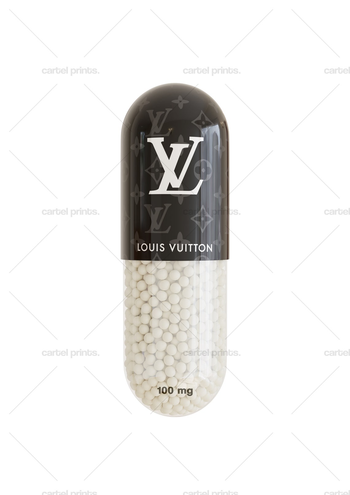 Louis Vuitton Pill Poster Print Digital Art A4 A3 A2 A1 Etsy